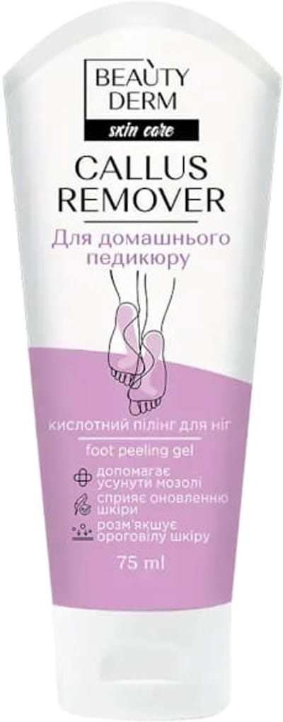 Natuurlijke voet creme Zuur Voetpeeling met Menthol - verwijdert eelt - fruitzuur - paardenkastanje en sinaasappel 75 ml