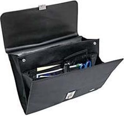 WEDO Flapover Aktetas ELEGANCE A4 - Zwart