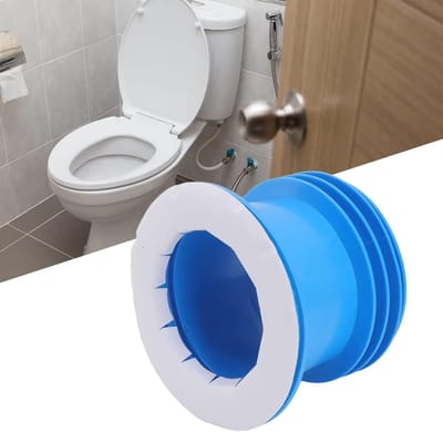 Dikke rubberen toiletafdichting, geur- en lekdicht, eenvoudig te installeren, geschikt voor elke afvoer, duurzaam en wasbaar