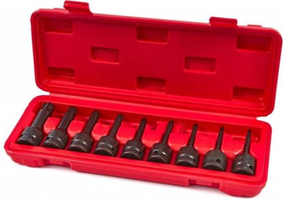 HBM 9 Delige Lange Torx Krachtdoppenset met 1/2 inch Opname