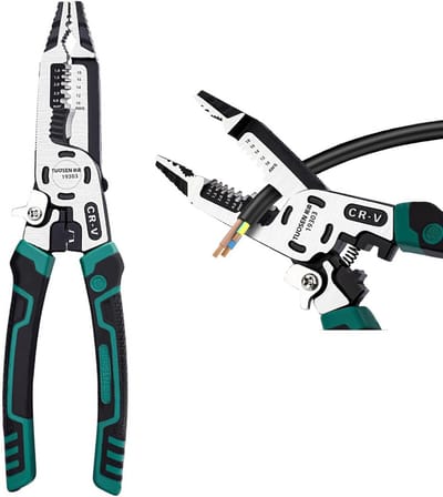 Multifunctionele 10-in-1 Draadstripper Tang & Kabelsnijder - CR-V Gereedschap voor Elektrische Kabels