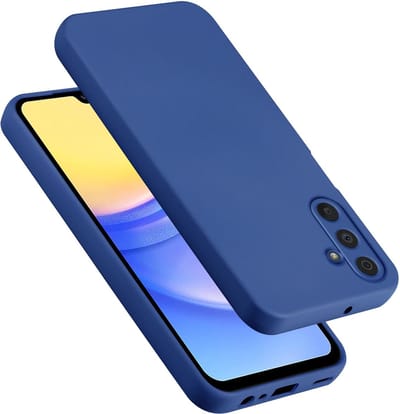 Cadorabo Hoesje geschikt voor Samsung Galaxy A15 in LIQUID BLAUW - Beschermhoes gemaakt van flexibel TPU silicone Case Cover