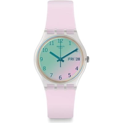 Montre SWatch GE714 Transformation Ultrarose pour femme en uréthane GE714 white