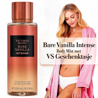 Victoria's Secret Bare Vanilla Intense Fragrance Body Mist | Incl. VS Geschenktasje