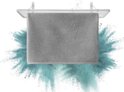 Alma Muurdroger 100x50 Cm - Stabiele Metalen Beugels - Opvouwbaar - PVC-Vrije Kunststof Bekleding - Belastbaar tot 20kg - Wit