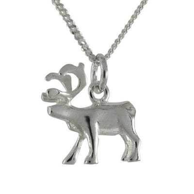 AuBor ®. Hanger. Zilver. Het rendier.