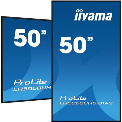 iiyama LH5060UHS-B1AG beeldkrant Digitaal A-kaart 125,7 cm (49.5") LED Wifi 500 cd/m² 4K Ultra HD Zwart Type processor Android 11 24/7