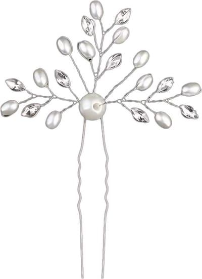 Scoby - Haar Sieraad - Haarpin - Haarspeld met Parels & Strass - Hair Accessory - 2 Stuks