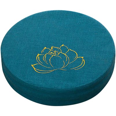 Meditatiekussen Rond Hard Schuim Katoen Linnen Afneembaar Wasbaar Comfortabel Vloerkussen Mat meer blauwe kleur