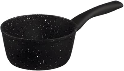 Secret de gourmet Steelpan - D18 cm - zwart - aluminium - sauspan/juspan - vaatwasserbestendig