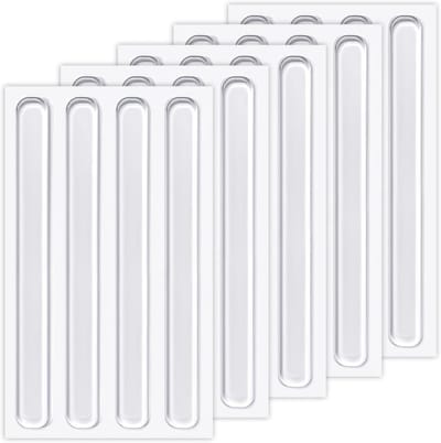 20 Stuks Transparante Meubel Dempers, Siliconen Deurbeschermers voor Kasten, Zelfklevende Strips en Deurstoppers tegen Krassen en Geluid (150 * 15 * 2MM)