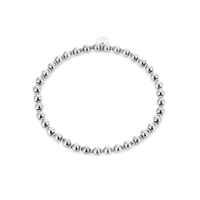 Bijoutheek Armband (Sieraad) Balls 4mm Zilverkleurig