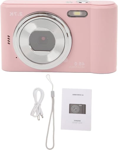 1080P HD 44MP Autofocus Vloggen video- en Fotocamera - Compacte Oplaadbare Camera met 16x Digitale Zoom - Ideaal voor Studenten .