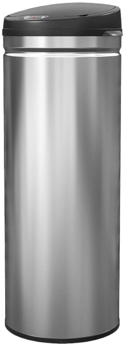 Afvalbak Met Sensor - Prullenbak Keuken - Hygiënisch Werken - Automatische Deksel - 50 Liter Capaciteit - Roestvrij Staal