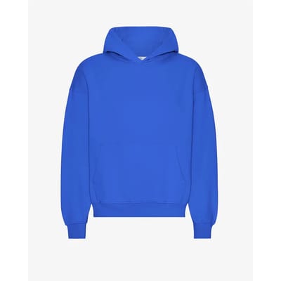 Oversized sweatshirt met capuchon Colorful Standard Sapphire Blue