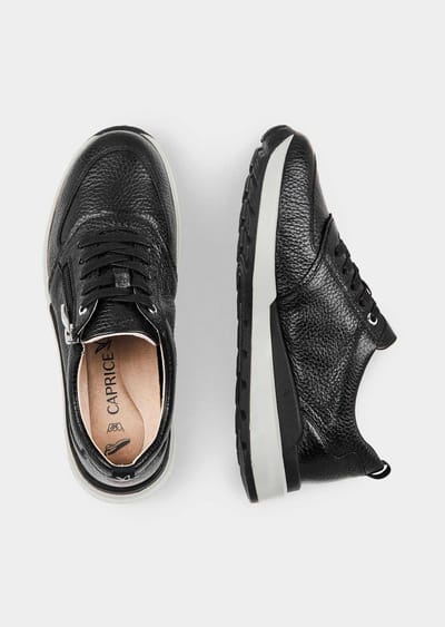 Sneakers met ritssluiting - zwart - Gr. 37 van Goldner Fashion