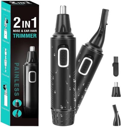 Neustrimmer Platinum 3 in 1 Neushaartrimmer voor Mannen en Vrouwen - Oorhaartrimmer en Wenkbrauwtrimmer voor Neus Oor en Gezichtshaar - Neustrimmer Compact Design voor Dagelijkse Verzorging