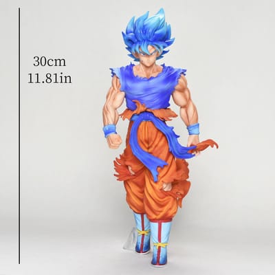 Figurine Anime Dragon Ball Z Goku 30cm/11.8in Figurine d'Action Goku DBZ Statue Modèle de Collection Jouet Cadeau