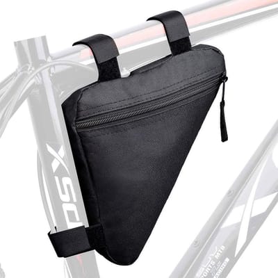DW4Trading Waterbestendige Fietstas - Frametas - Klittenband - 20x20 cm - Zwart