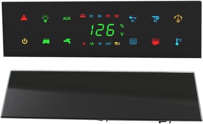Bedieningspaneel voor Camper, Caravan en Boot - Zwart Glas met Touch Sensor