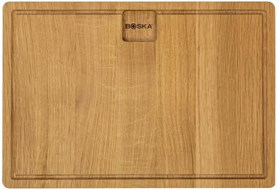BOSKA Dining Board Friends M - Eikenhouten Serveerplank - Dinerbord met opvanggeul - 33 cm