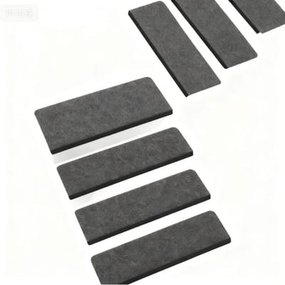 Trapmatten Set - Antislip Treden - Veilig Trap Lopen - Zelfklevend Gemakkelijk - 70x22x4.5 cm - Donkergrijs