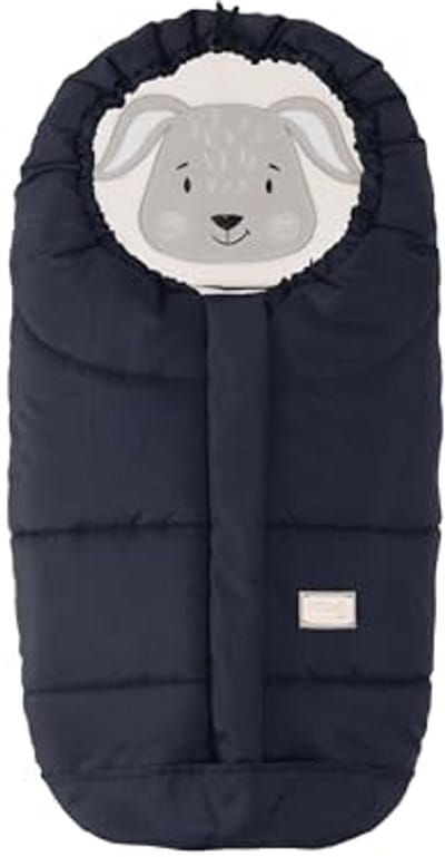 Universele voetenzak voor autostoelen met dieren - ideaal voor baby's van 0 tot 6 maanden, koudebestendig tot -10 °C
