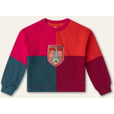 Oilily Haris Sweater- maat110/5yr Bougainville
