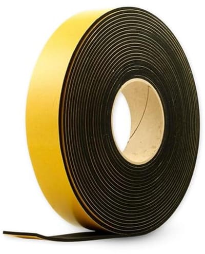 Zelfklevende rubber tape voor akoestische en thermische isolatie - 10M x 5CM x 3MM
