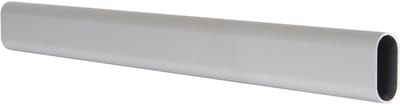 Eleganca Kledingstang - 90 cm - Kledingroede - Garderobestang - Aluminium - Inclusief Kastroededragers en Schroeven - Zilver