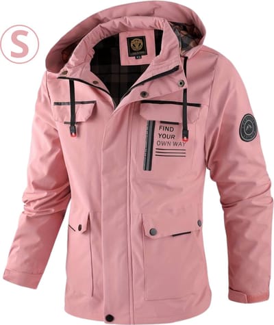 Nivard Windjas Voor Heren - Parka - Herst & Lente - Jas - Volwassen - Roze - Maat S