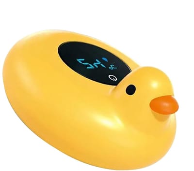 Badthermometer Dier - Watertemperatuurmeter Baby - Veilig Baden - Drijvend Speelgoed - 12 cm - Eendengeel