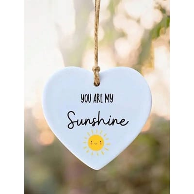1pc Pendentif Acrylique Tu Es Mon Soleil Cadeau Souvenir Cœur Citation Cadeau Décoration Suspendue Acrylique Maison Extérieur Intérieur Cour Jardin Décor one-size