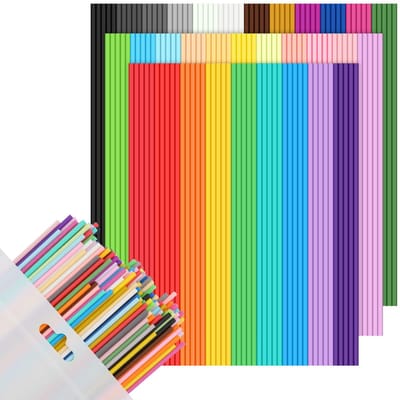 32 kleuren 3D Doodler pen navulverpakkingen voor 3Doodler Start+, 160 stuks 3D-pen filament 2,5 mm PCL lage temperatuur, 3D-printerstift navullingen voor 3Doodler startpen
