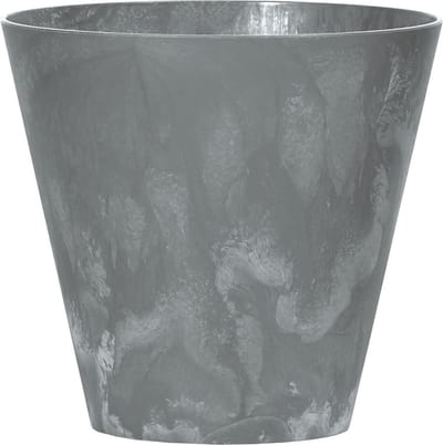 Prosperplast Bloempot/plantenpot voor buiten - kunststof - steengrijs - D20 x H19 cm - 3,5 liter