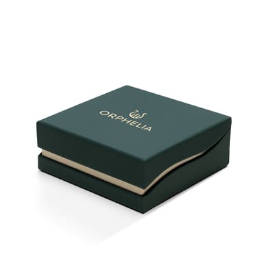 Orphelia 'Signature' Dames 925 Sterling Zilver Set: Ketting-Pendant + Oorbellen - Zilver/Goud SET-7517