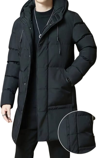 Winterjas Heren - Parka - Winter - Jas - Volwassen - Stijlvol - Donkergroen - L