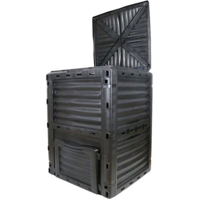 Bac à Compostage Prévenir la Corrosion Résistant aux UV Conteneur Composteur de Jardin pour Déchets Feuilles 300L 436