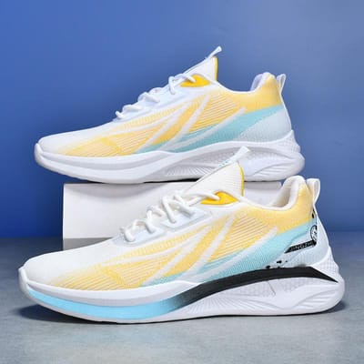 Herfst Damesschoenen Nieuwe Sport Hardloopschoenen Vliegend Geweven Ademend Sport Hardloopschoenen Lichtgewicht Herenschoenen Tiener Mode Schoenen 44