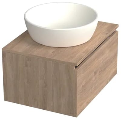 Dutchline Badmeubel Onderkast - Uludag - 60x46cm - 1 Lade - 1 Uitsparing