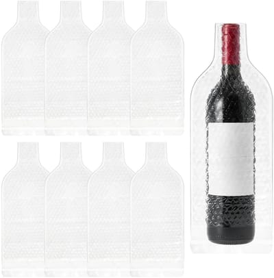 Dailygoods- Wijnzakjes 8 Stuks - Herbruikbaar - Antishock Functie