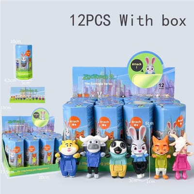 Blind Box Poppetje Crazy Animal City Omringend Ornament Vos Nick Judy Mobiele Computer Decoratie Verrassingscadeau