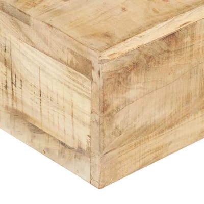 vidaXL - Salontafel - 80x80x28 - cm - massief - mangohout