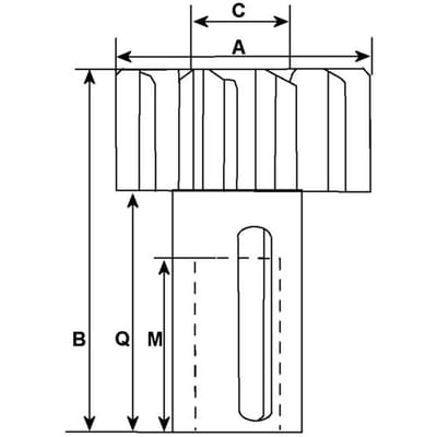 Vrijwielaandrijving/bendix, starter  HC-CARGO F 032 130 419