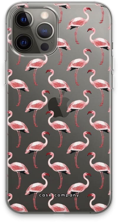 Case Company® - Hoesje geschikt voor iPhone 13 Pro Max hoesje - Flamingo - Soft Cover Telefoonhoesje - Bescherming aan alle Kanten en Schermrand