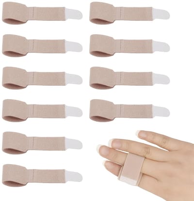Trigger vingerspalk, vingerbrace voor kleine vingers, middelvingers, ringvingers, verstelbare vingerbescherming, 10 stuks