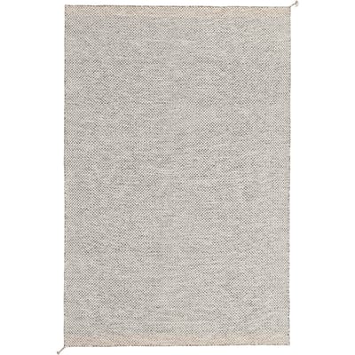Muuto Ply tapijt Gerecycled - zwart/wit - 170 x 240 cm