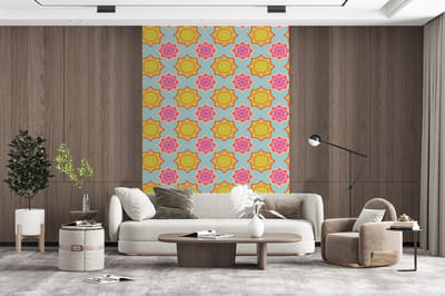 Behang - Fotobehang Flower Power - Design - Hippie - Breedte 200 cm x hoogte 300 cm