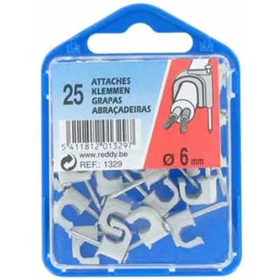 Reddy Clips 6mm Grijs 25st.