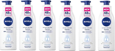 Nivea Bodylotion Express met Pomp- Voordeelverpakking  6 x 400 ml